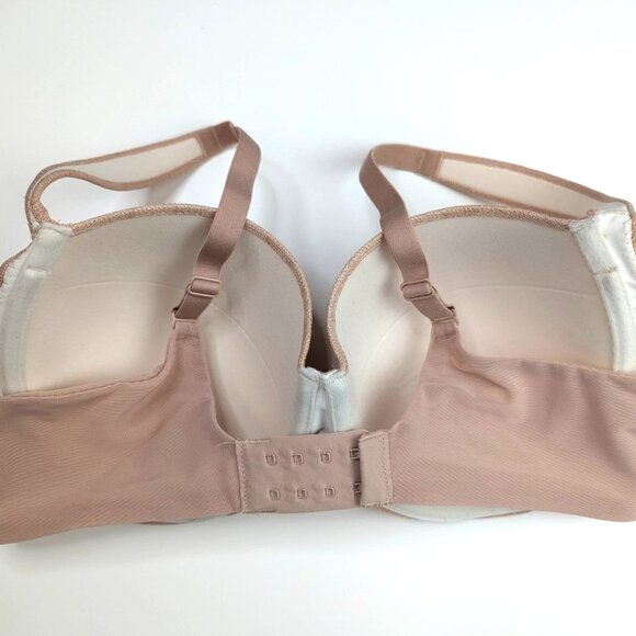 Soma Bra 36D Stunning Support Underwire Beige Geo Lace Full Coverage 102101 - Picture 4 of 5